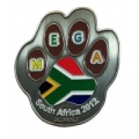 Mega 2012 Geocoin - Antique Silver